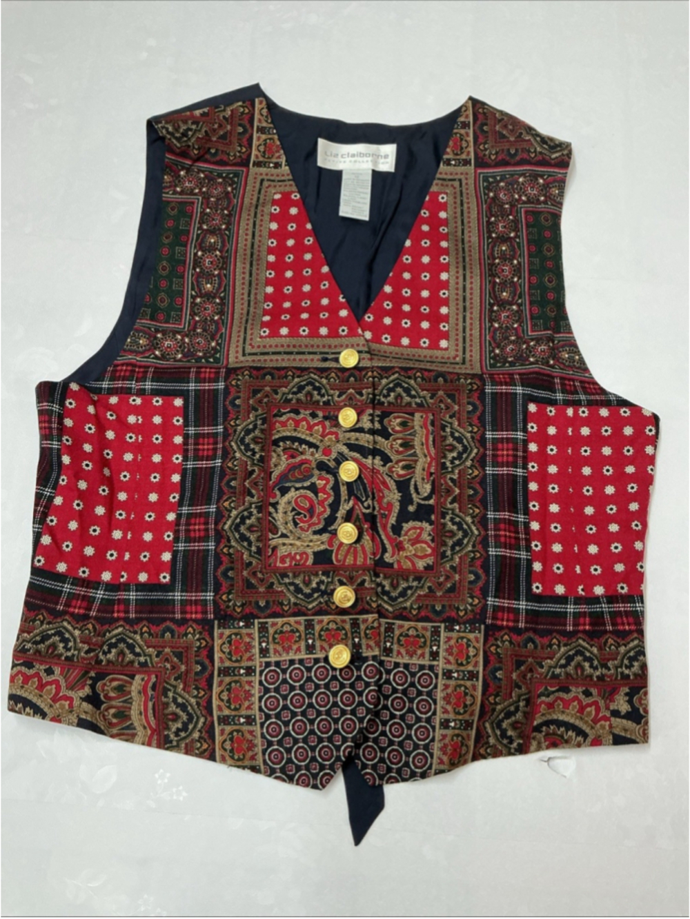 Liz Claiborne Vintage Petite Collection Vest Size 12/M